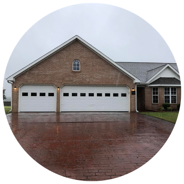 exterior of brick home