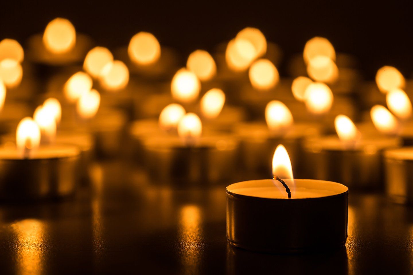 Candele in camera ardente