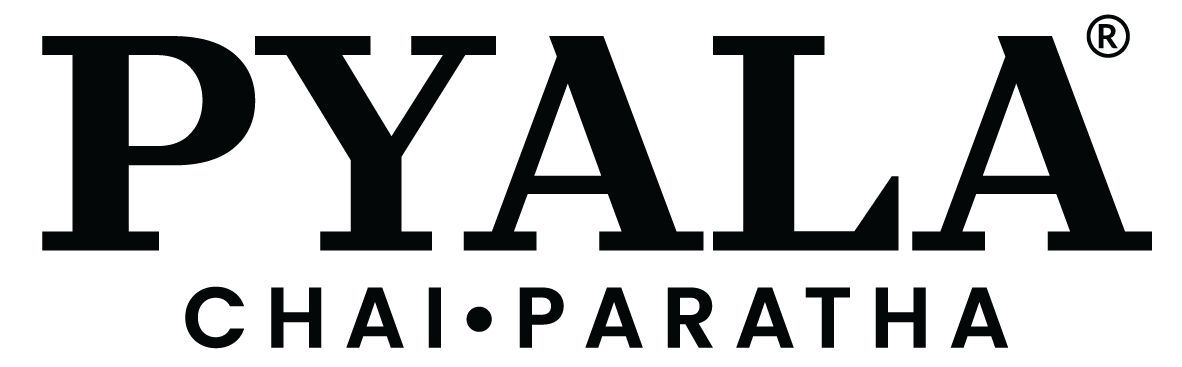 The Pyala Chai Paratha logo in black text on a white background.