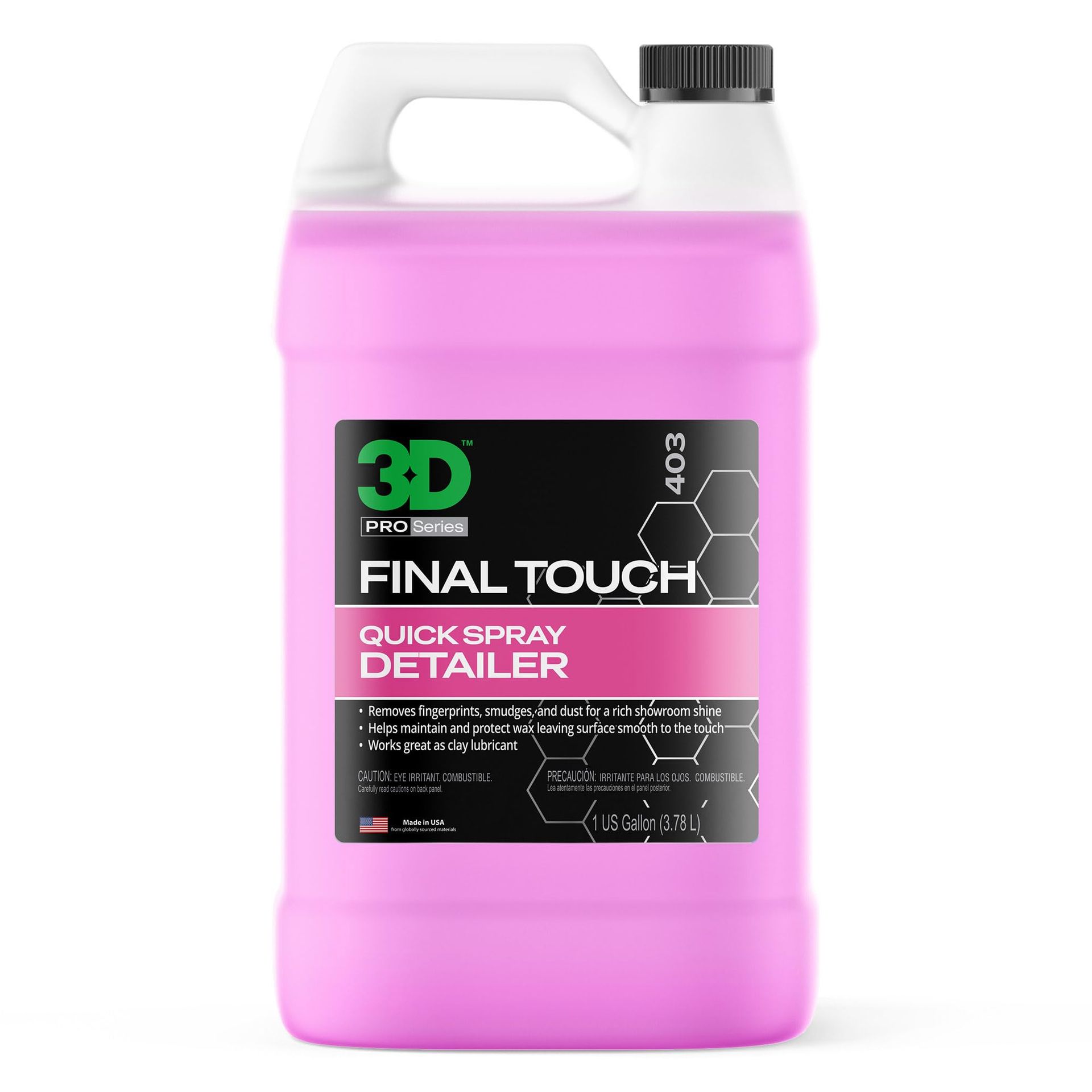 3D Final Touch Quick Detail Spray 1 Galloon