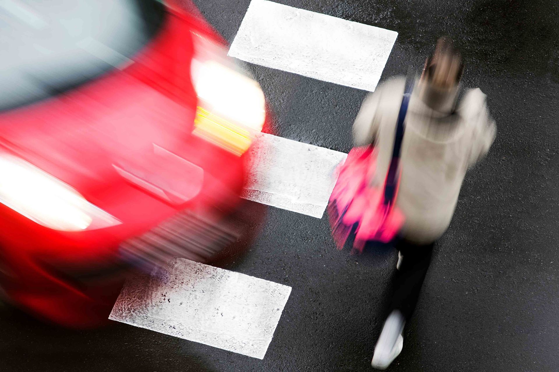 crosswalk of street city with people in dangerous situation crosswalk of street city with people in dangerous situation