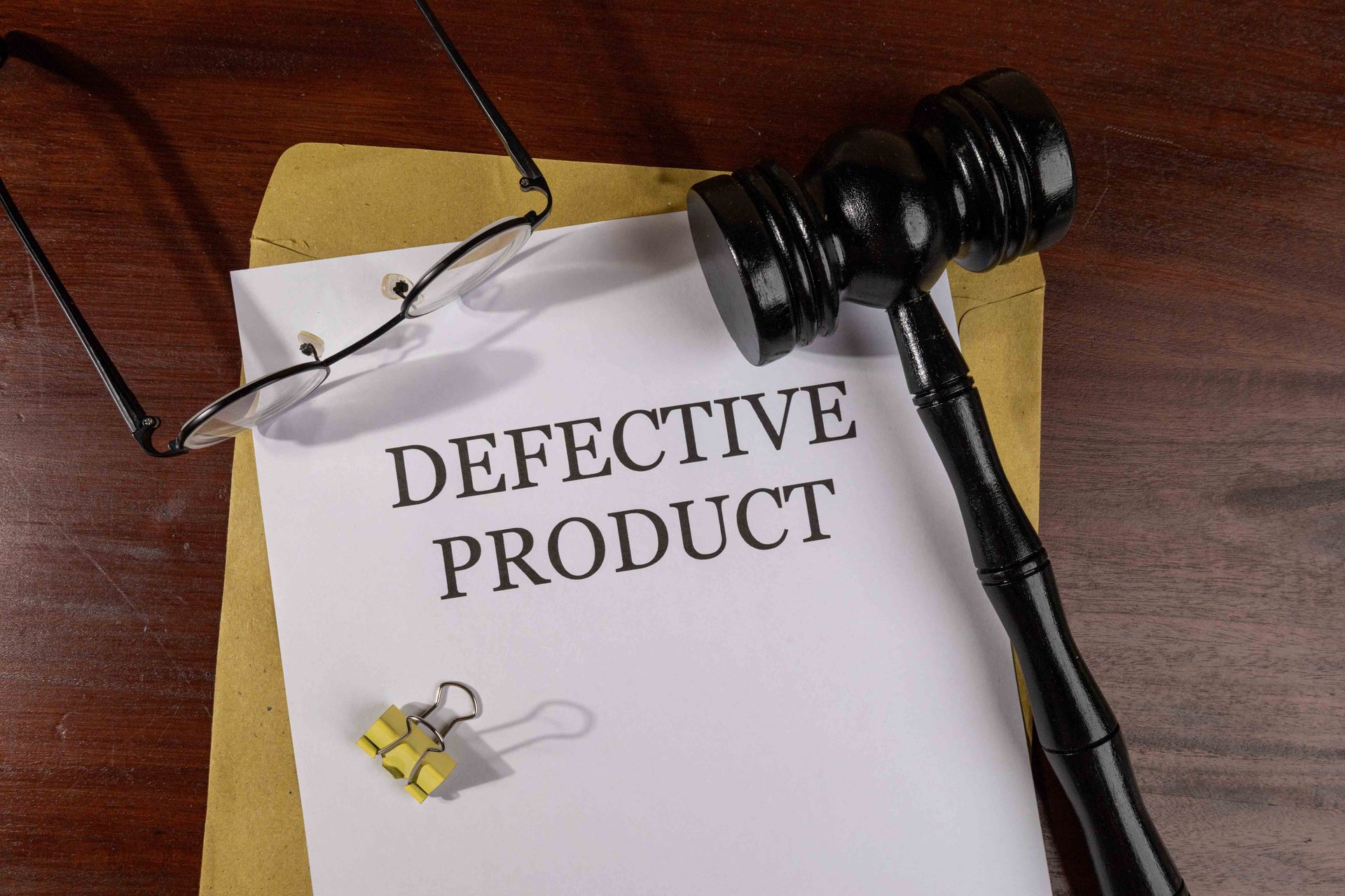 Defective Product Lawsuit Document with Gavel – Product Liability Legal Concept Defective Product Lawsuit Document with Gavel – Product Liability Legal Concept