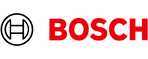 Bosch logo: a black and white wheel-shaped symbol next to the red word 