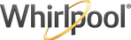 Whirlpool logo: gray text with a gold swirl.
