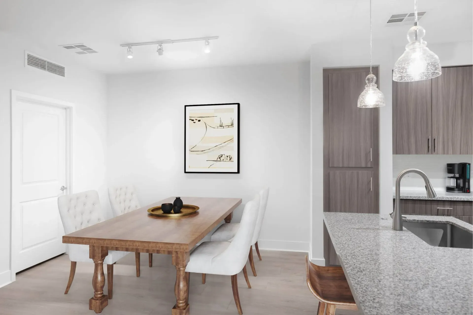 Three Bedroom floor plan image.
