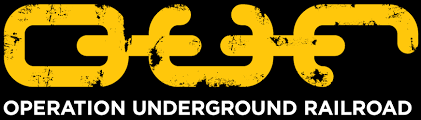 Gold chain-link logo above the words “OPERATION UNDERGROUND RAILROAD” on a black background