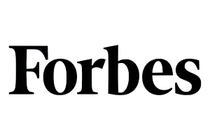 Forbes logo in black serif text on a white background