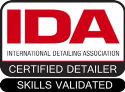 The logo for the international detailing association certified detailer skills validated