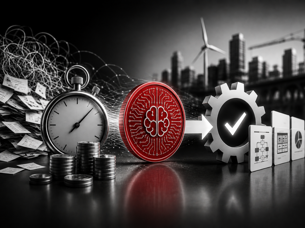 Ai generated clock, ai badge, cog image