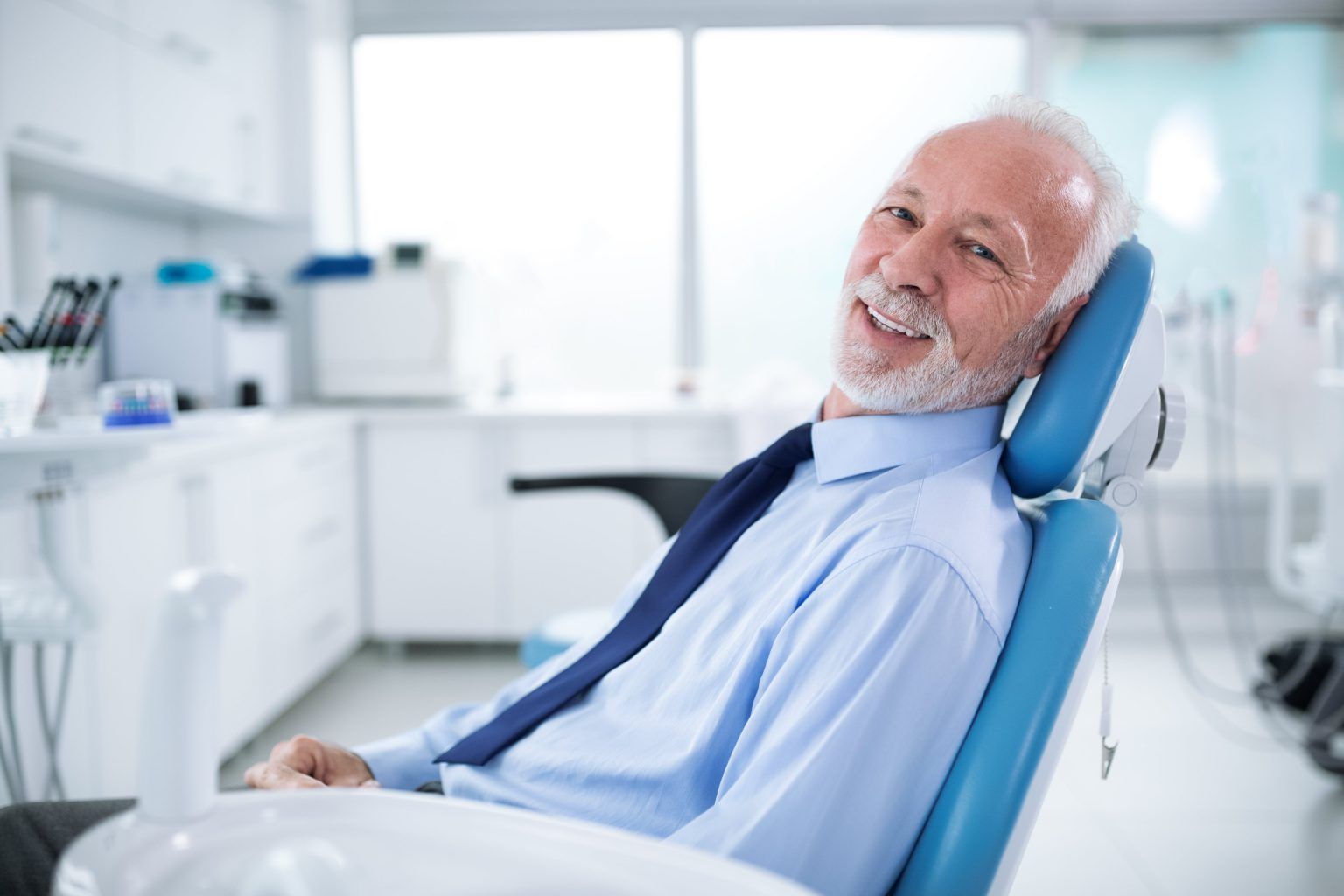 smiling bearded man