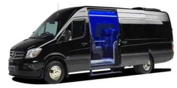 Mercedes Sprinter Van Portland wedding and group transportation, 14 passenger