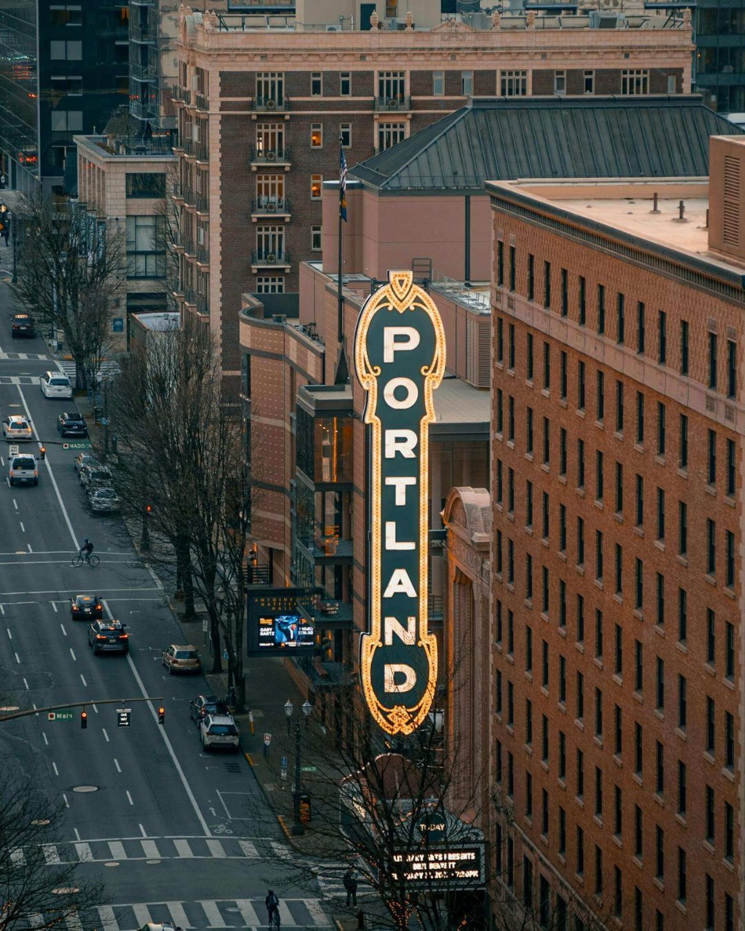 Portland limousine prom Mercedes Sprinter loading Lincoln Grant Cleveland Wilson High prom group, downtown driveway evening