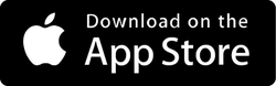 Black App Store badge with Apple logo and white “Download on the App Store” text