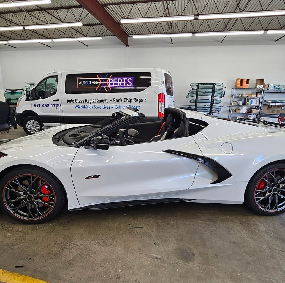 White Sports Car — Fort Worth, TX — Auto Glass Xperts