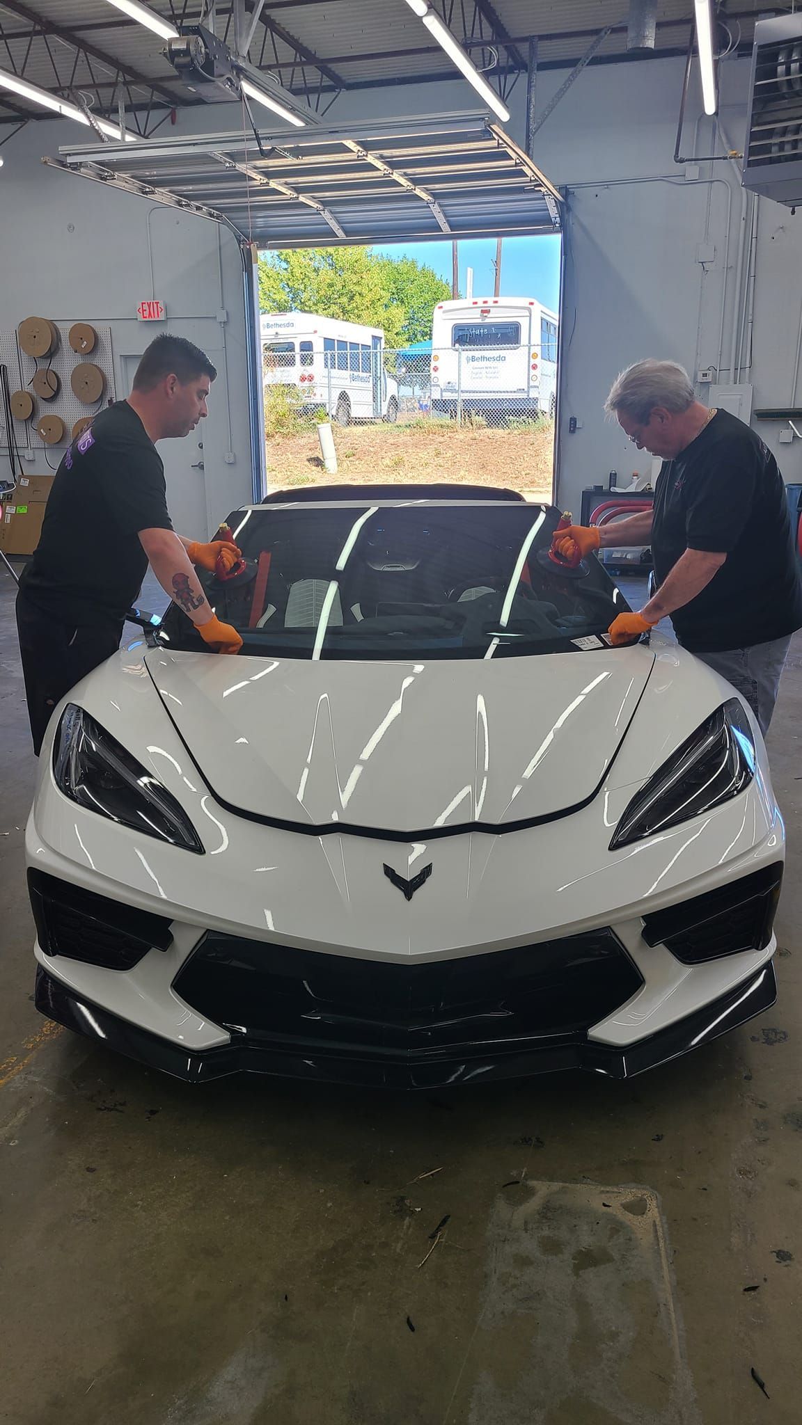 Replacing Windshield Of Sports Car — Fort Worth, TX — Auto Glass Xperts