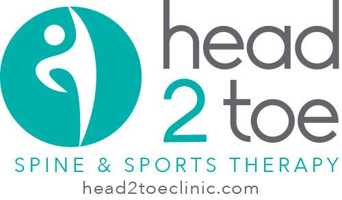The logo for head 2 toe spine and sports therapy.