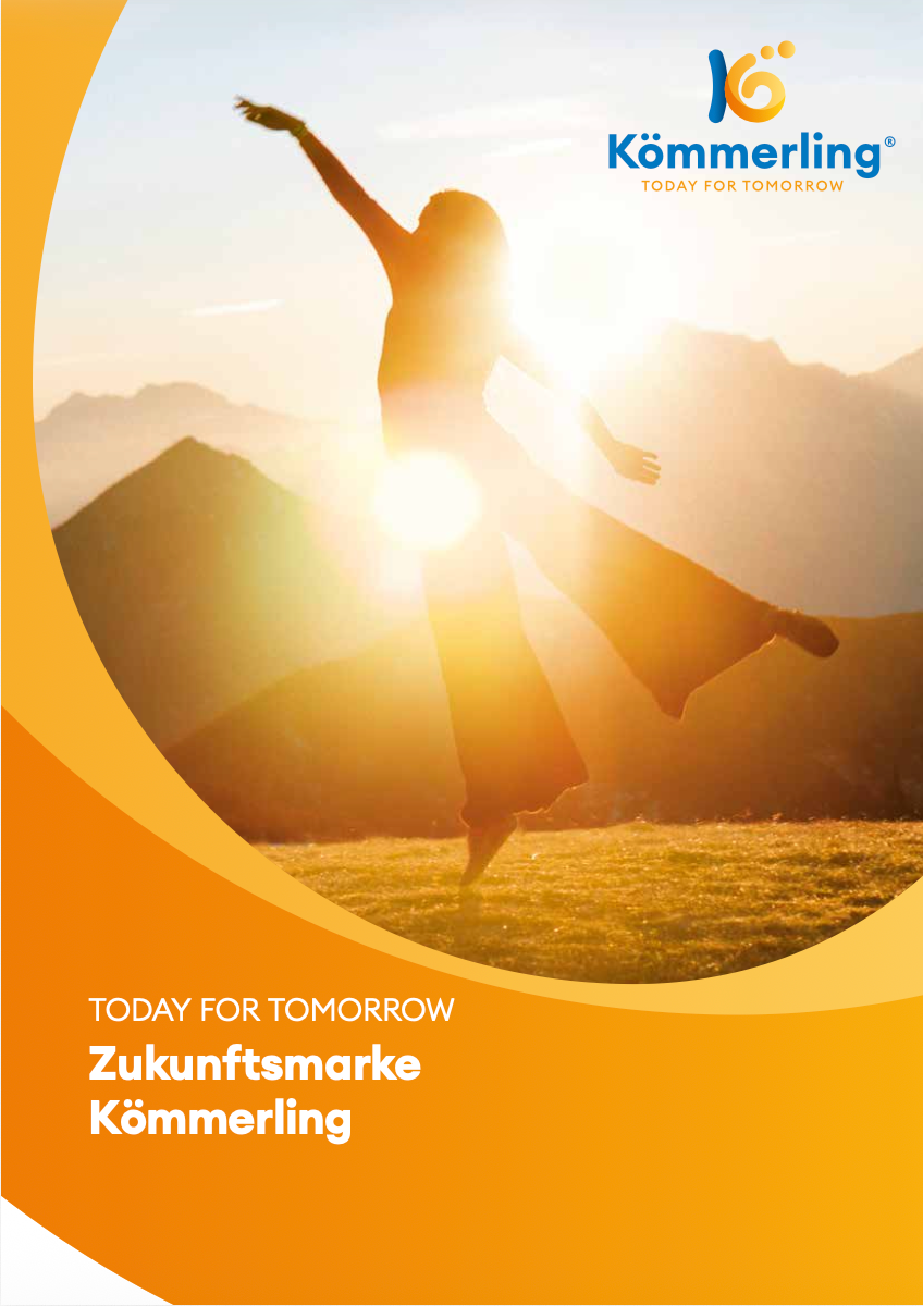 Titelseite der Kömmerling Broschüre „Today for Tomorrow“