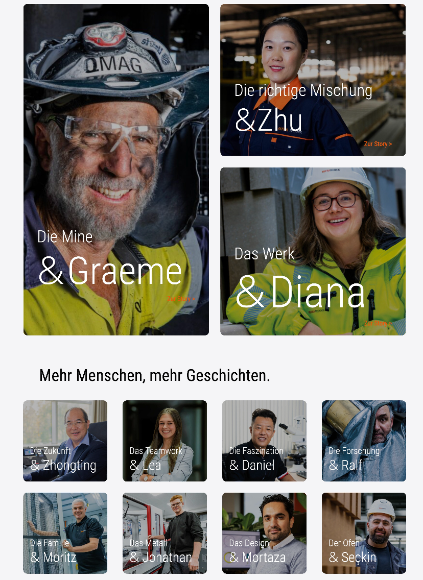 Startseite des Refratechnik Employer-Branding-Portals „#whatreallymatters“
