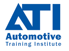 Logo for Automotive Training Institute; blue 