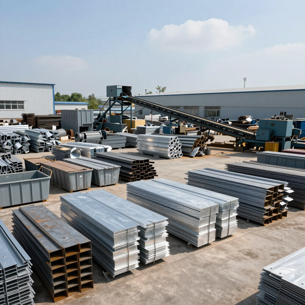 Reciclaje de metales con material separado