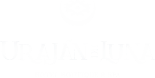 Logotipo blanco para Urava-Jungu que presenta un icono minimalista de un cuenco dibujado con líneas sobre el texto.