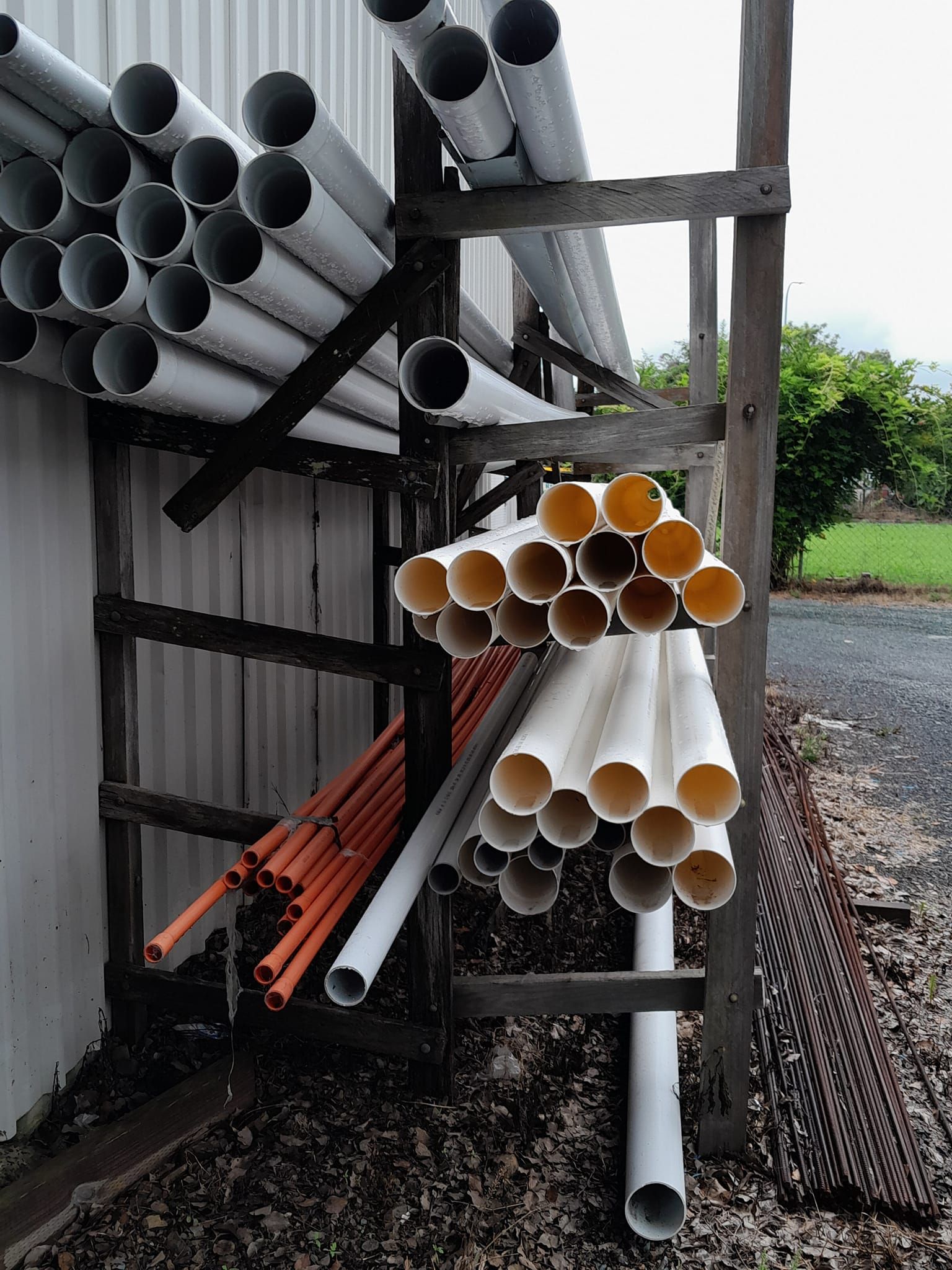 A lot of rolls of pipes and plumbing supplies — Farm and Home in Nabiac, NSW