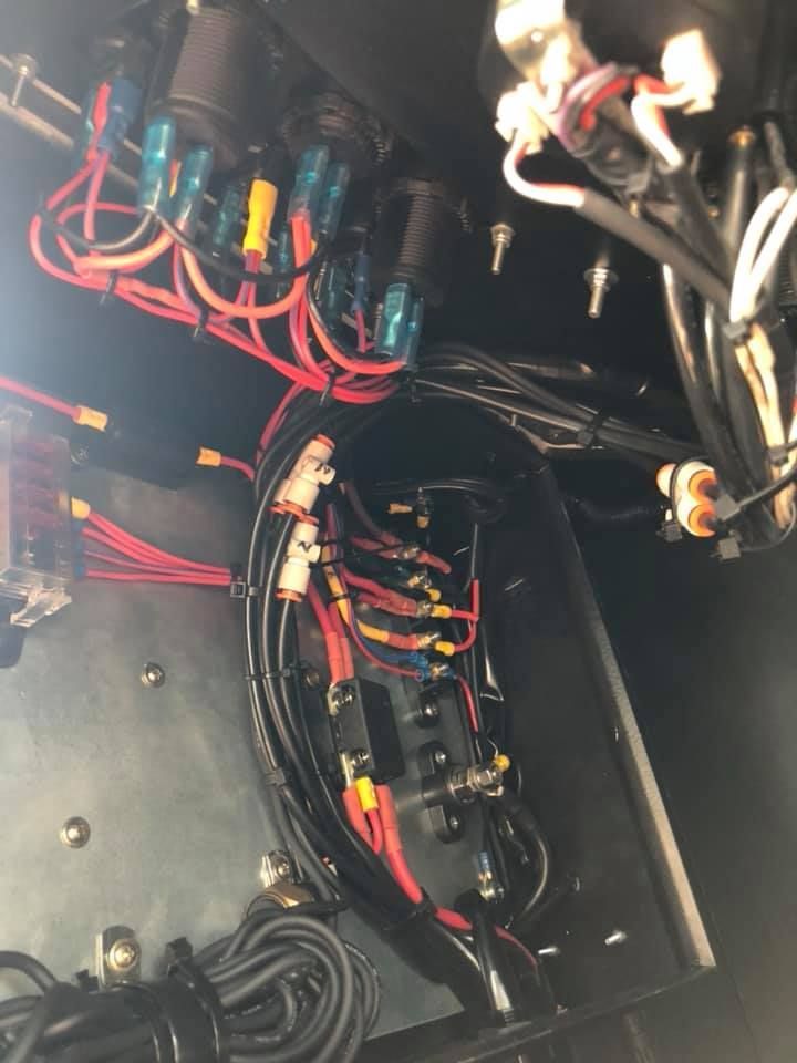Interior View of a Dark Electrical Enclosure — Outback Auto NT in Berrimah, NT