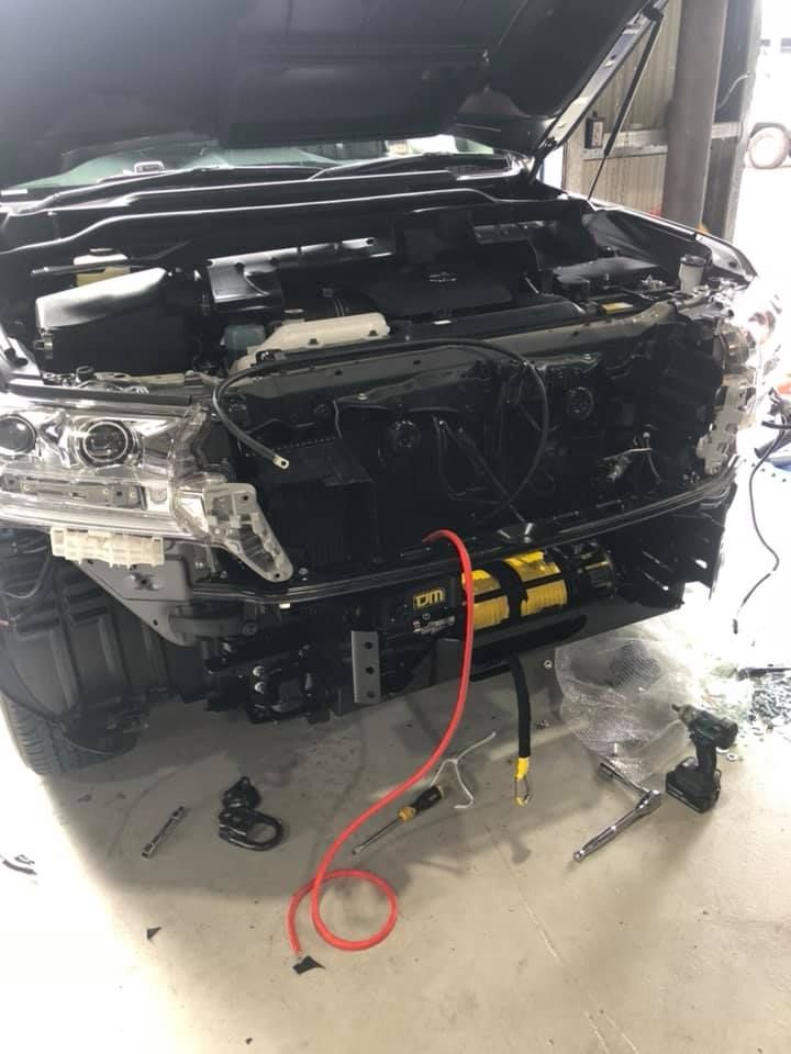 Vehicle With Its Front Bumper Removed — Outback Auto NT in Berrimah, NT