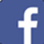 The Facebook logo, featuring a lowercase white letter 