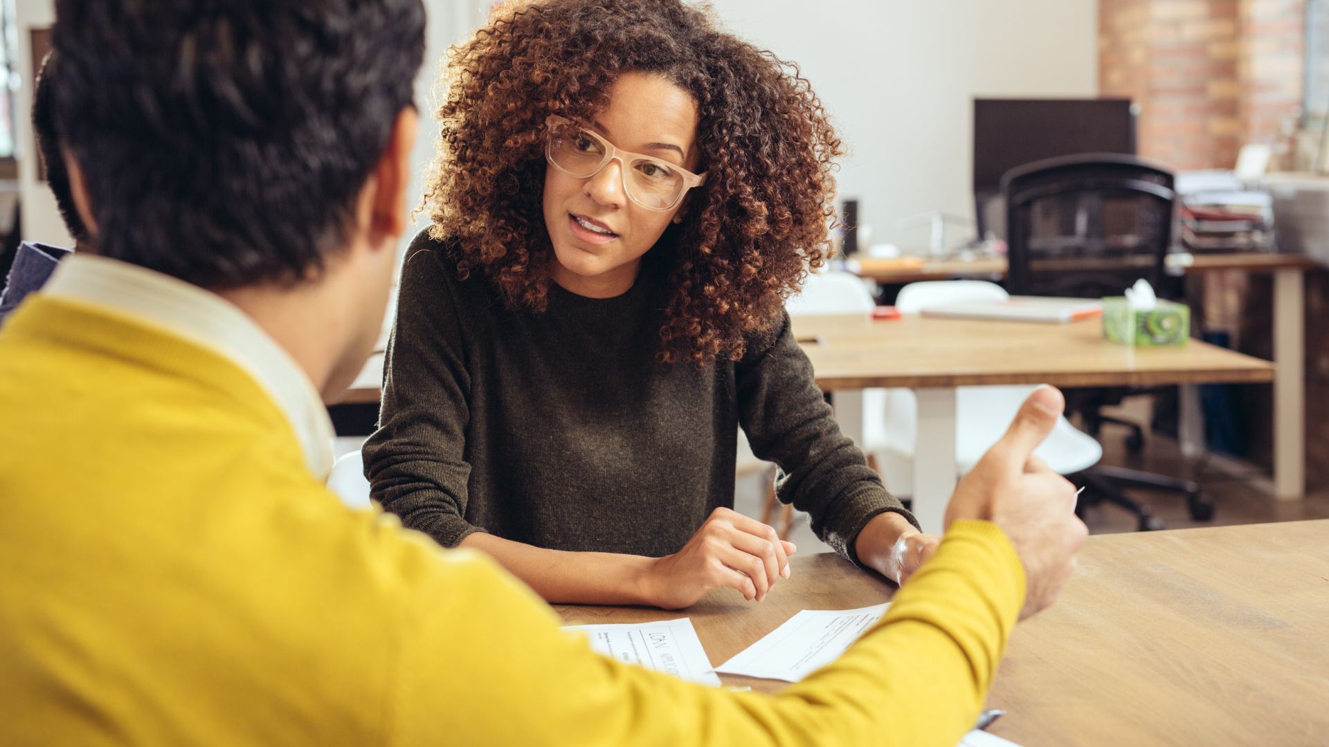 5. Accountant explaining business expenses for tax deduction planning