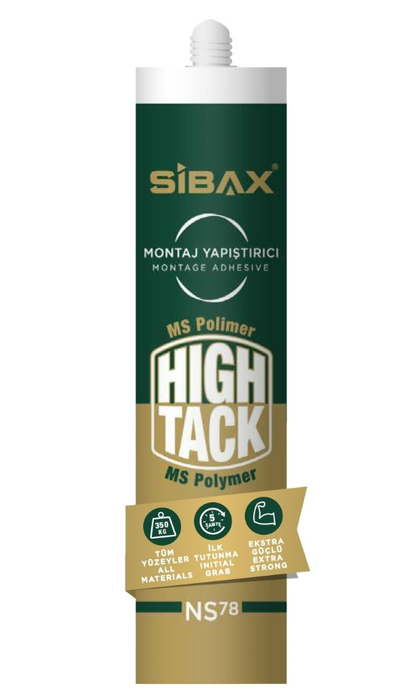 A bottle of sibax high tack ms polymer adhesive