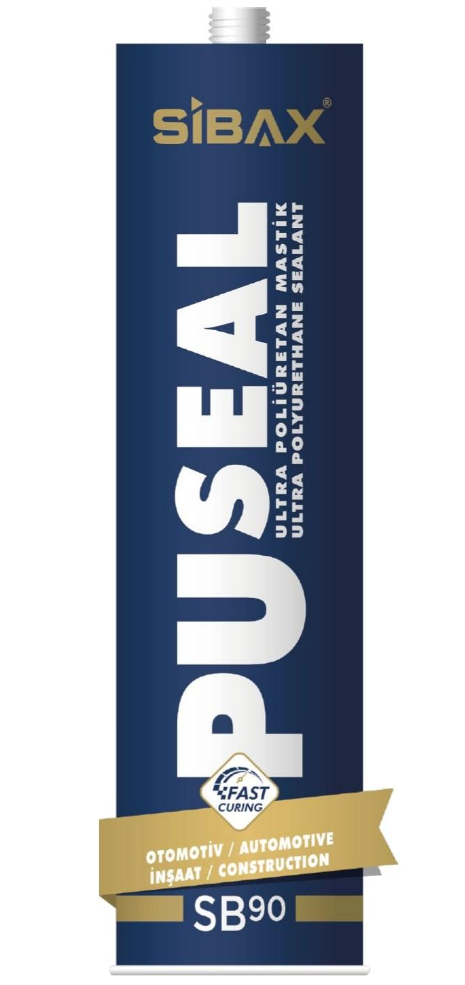 A bottle of pu seal sb90 is shown on a white background.