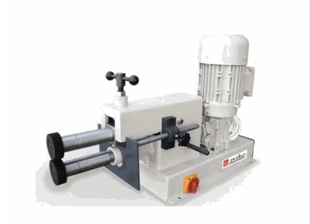 A machine with a motor attached to it on a white background.