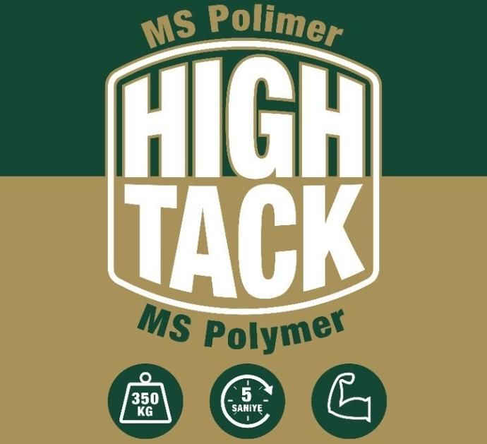 A logo for ms polymer high tack ms polymer