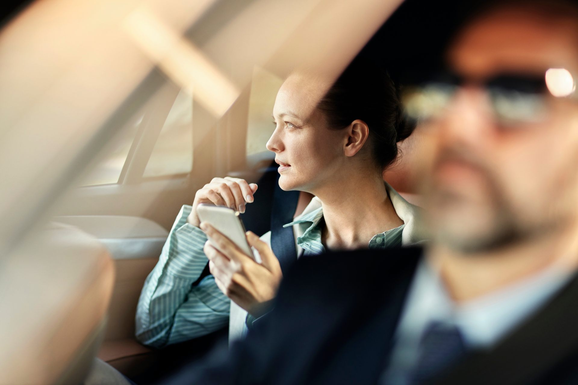Woman Inside the Car