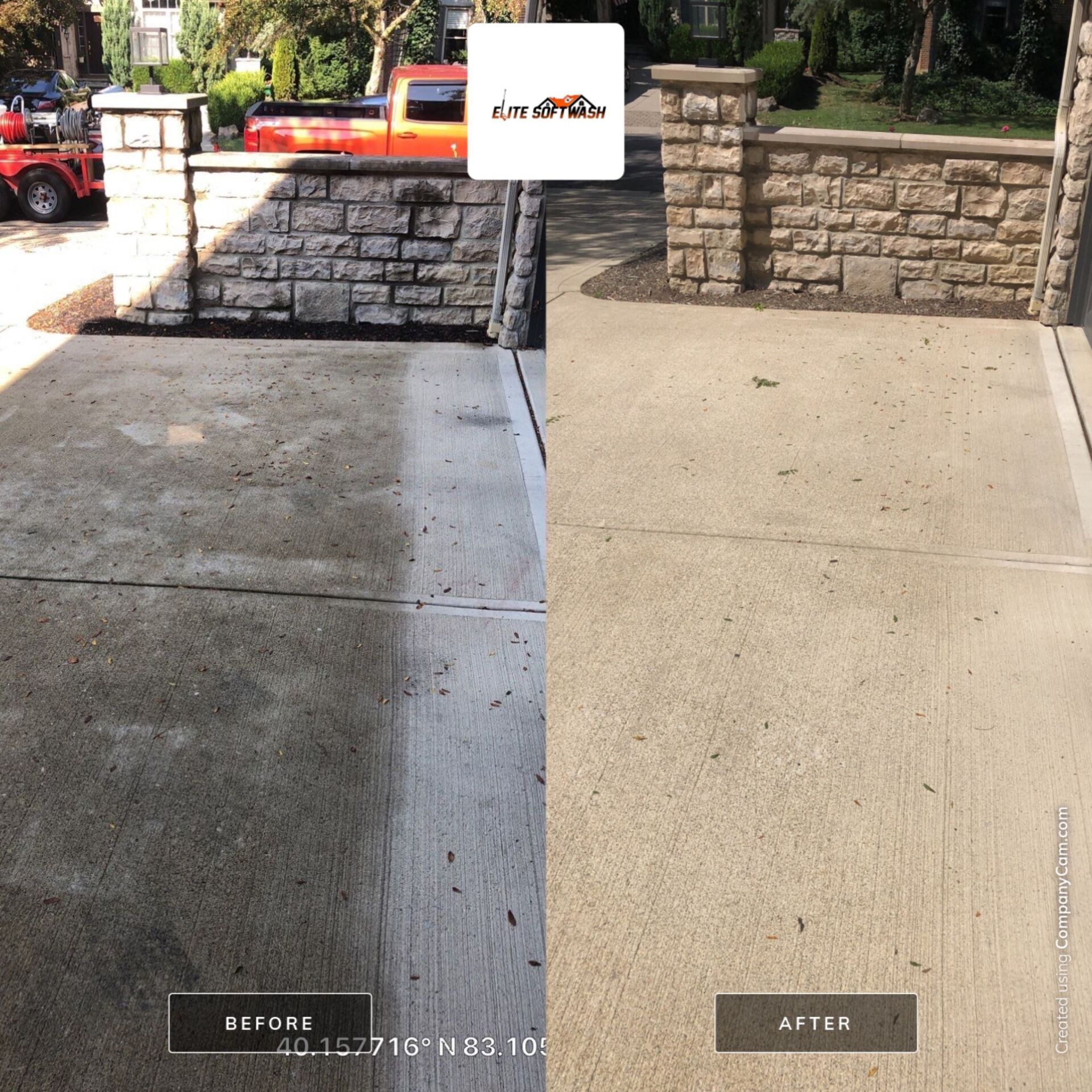 Power Washing a Concrete Deck — Dublin, OH — Elite Softwash