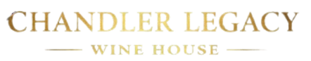 Chandler Legacy Wine House logo in gold serif text on a white background