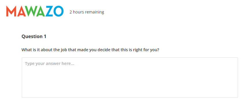 a question on a website asking what is it about the job that made you decide that this is right for you