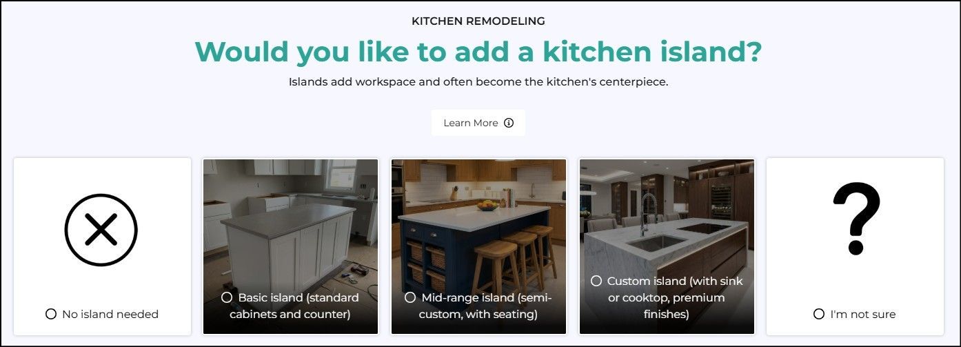 A webpage asking 