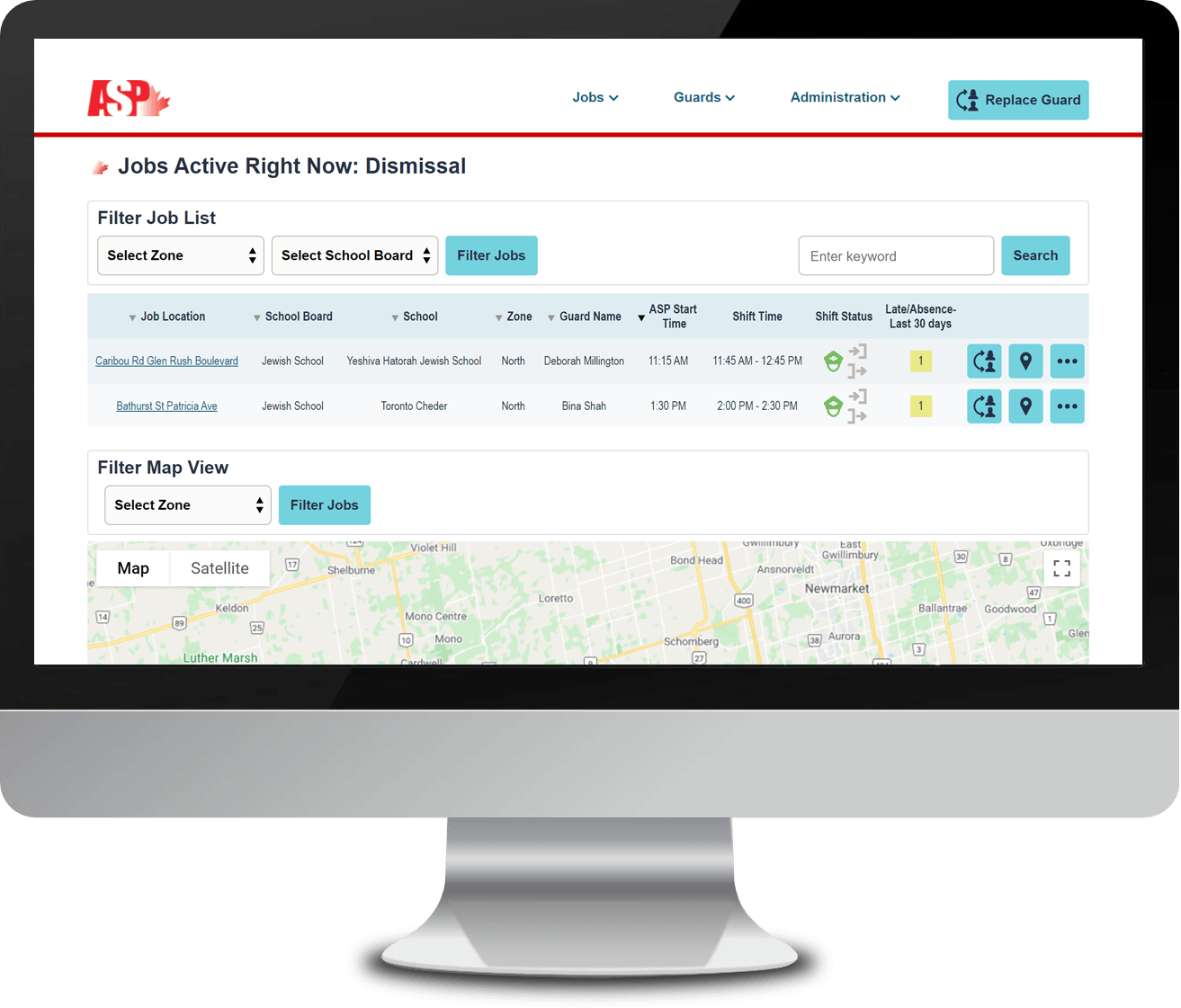 ASP Web platform and app
