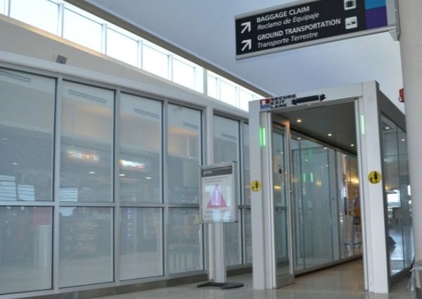 security exit lane
