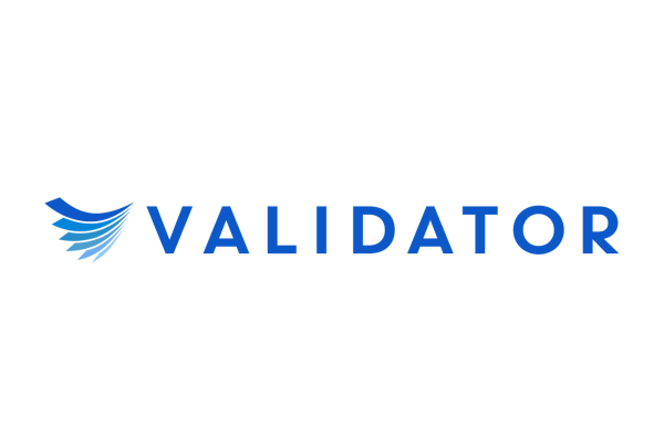 Logo with blue