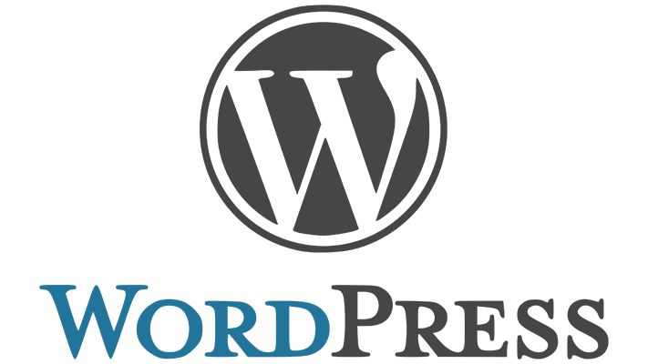 WordPress logo: gray