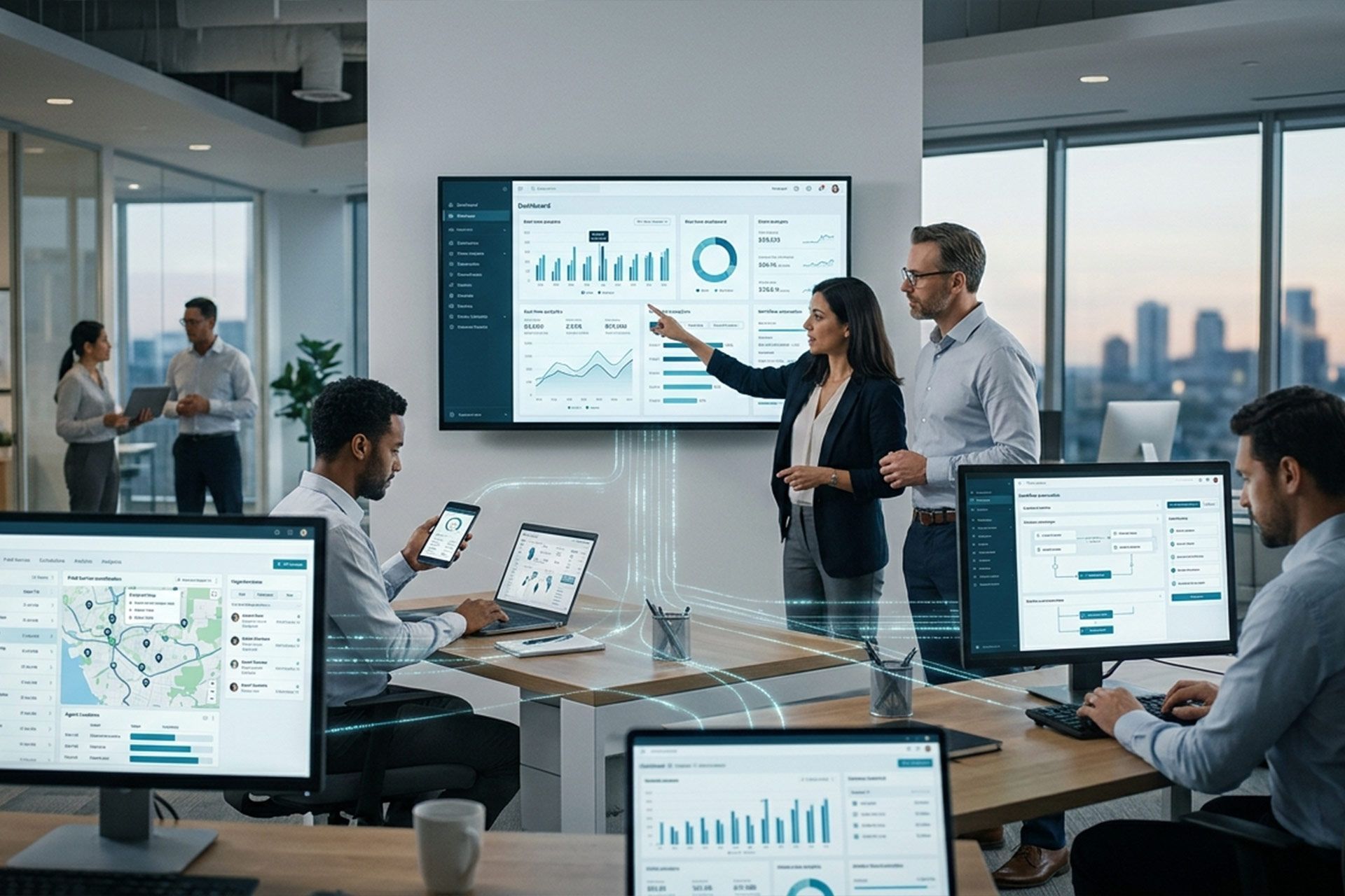 corporate office data dashboard presentation