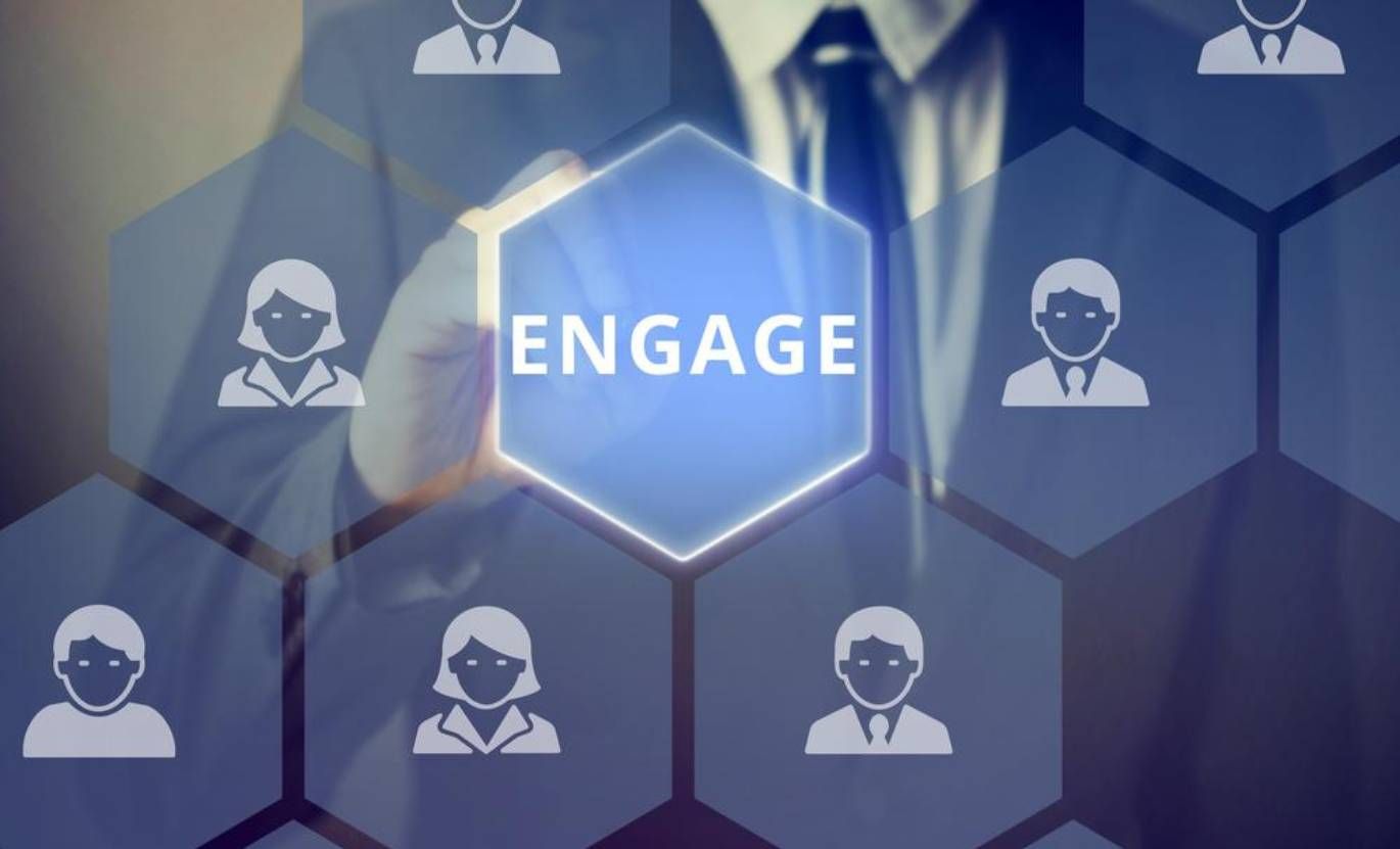 Illustration showing the importance of social media engagement