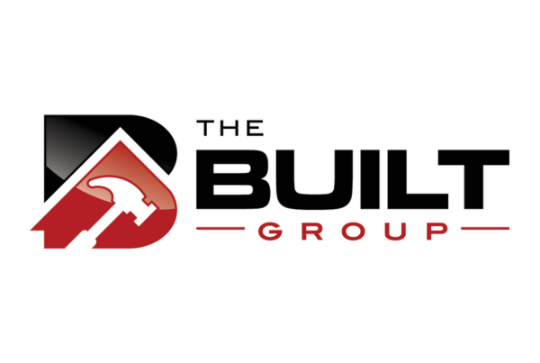 Logo for The Built Group: a black
