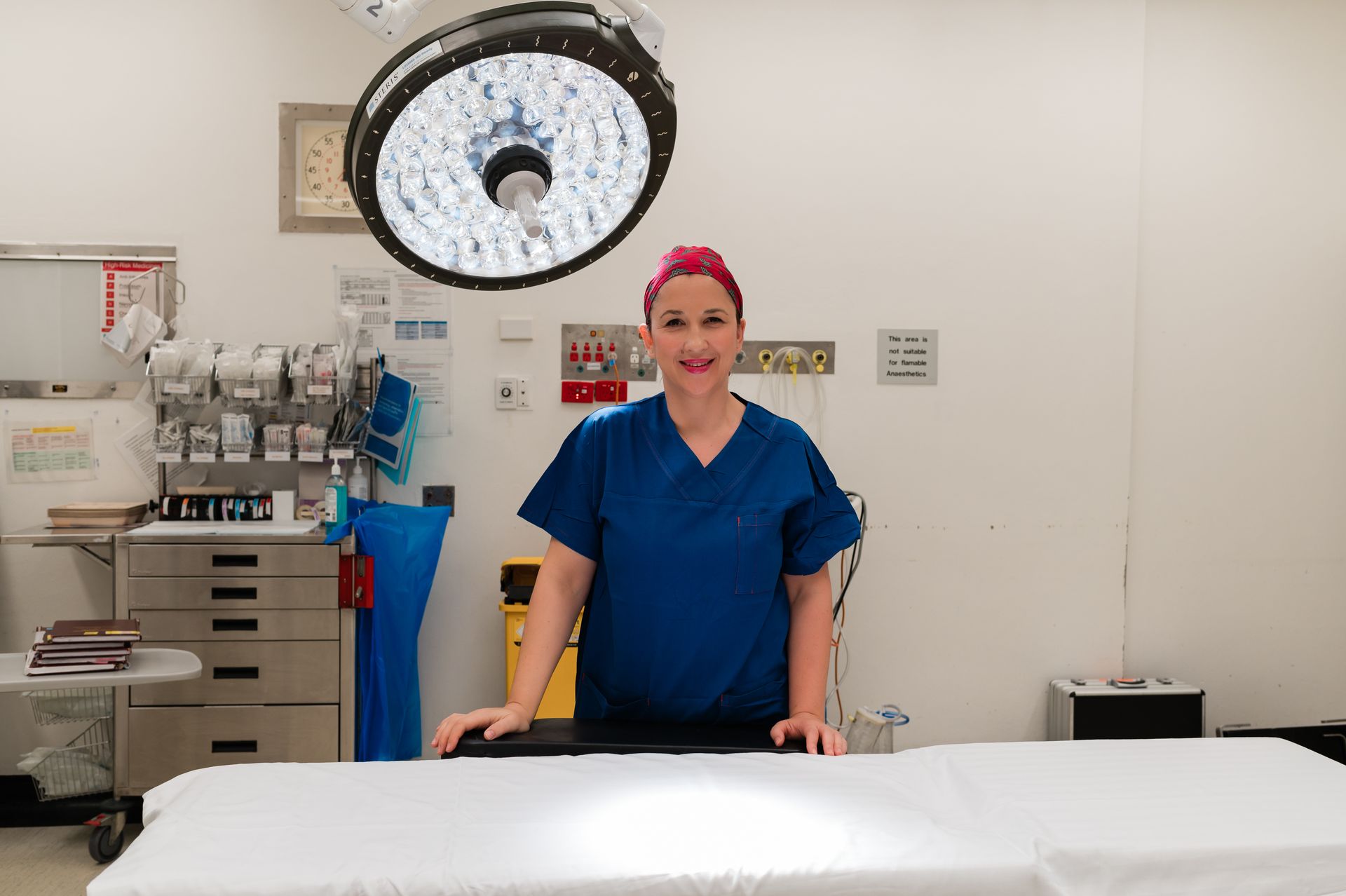 Dr Railya Mousina in scrubs