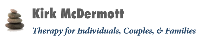 A logo for kirk mcdermott therapy for individuals couples and families