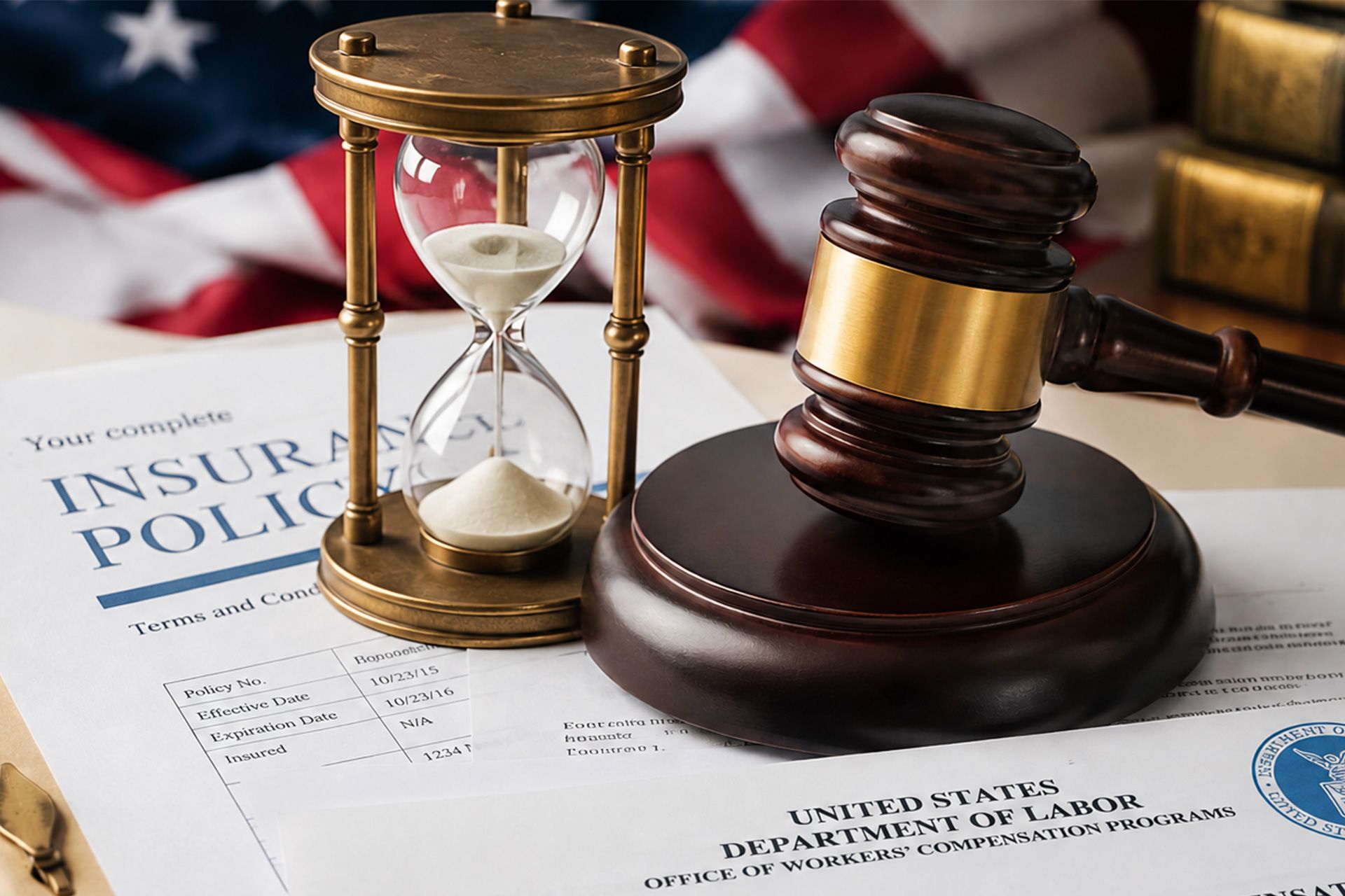 Injured contractor reviewing DBA claim