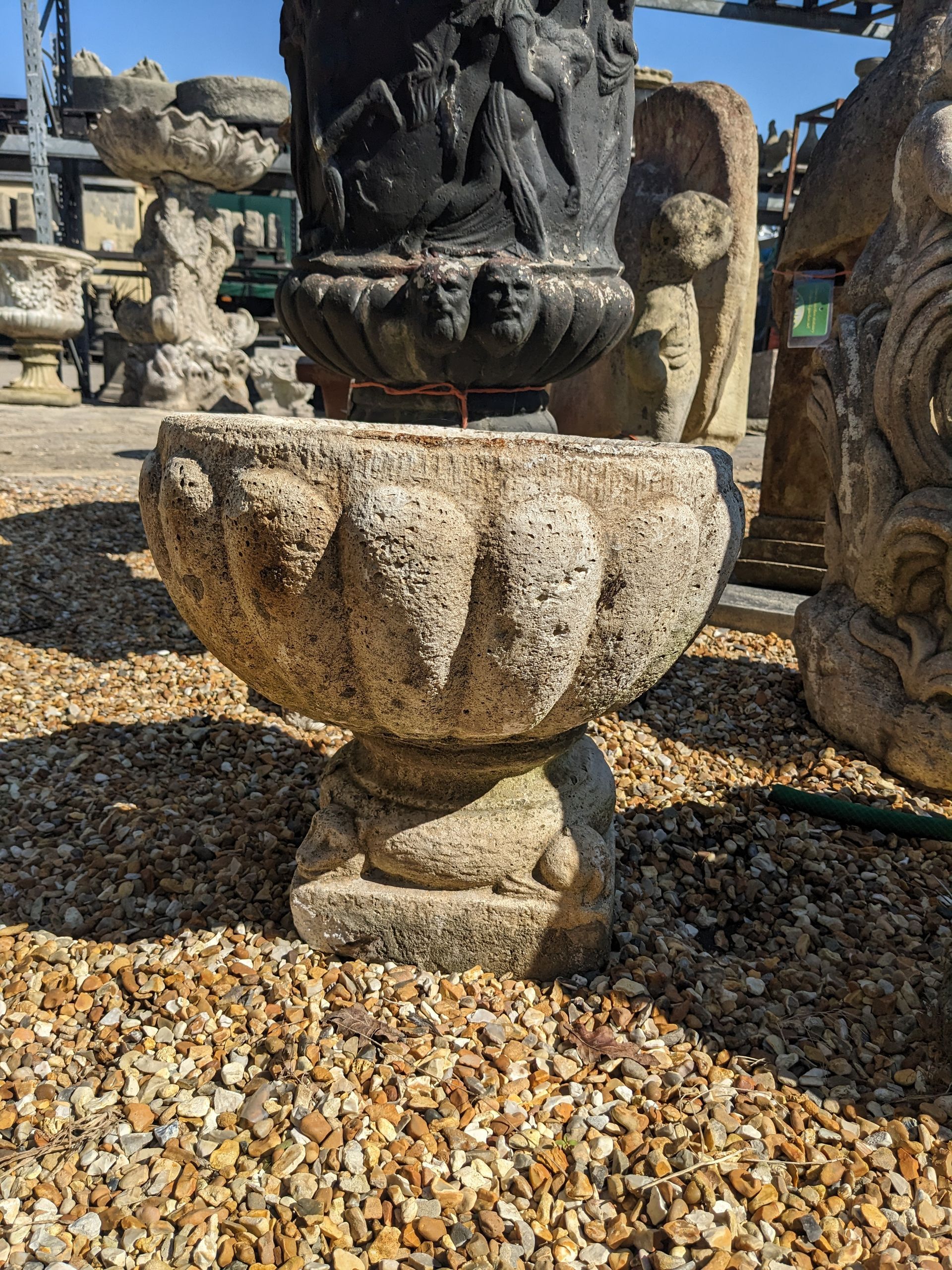 norman vase tub urn planter stone garden statue